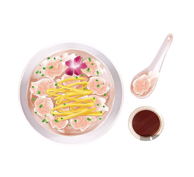 三鲜小馄饨图片素材