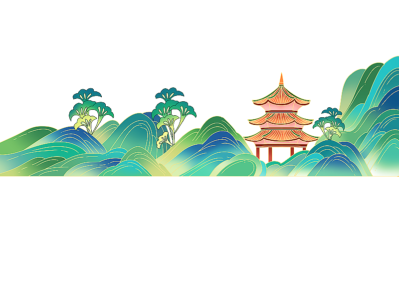 国潮风插画图片素材