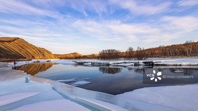 哈拉哈河冬韵图片素材