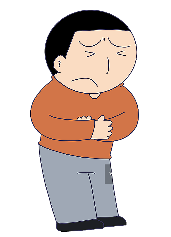 元素：肚子疼图片素材