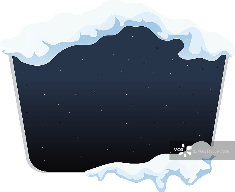 冰雪覆盖构成图片素材