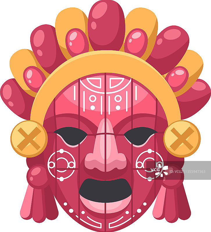 玛雅女性面具图片素材