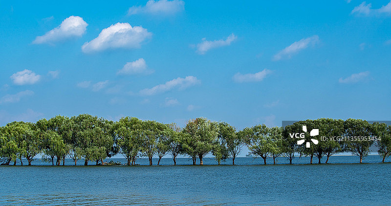 君山岛洞庭湖风光图片素材