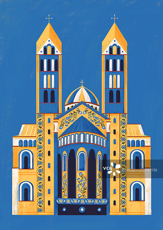 建筑插画图片素材