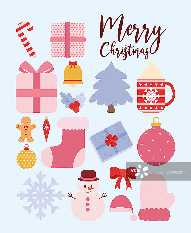 圣诞快乐卡图片素材