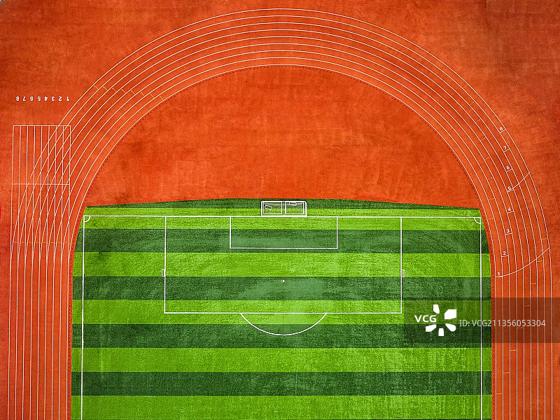 运动场的线条美图片素材
