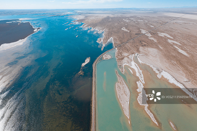 西台吉乃尔湖图片素材