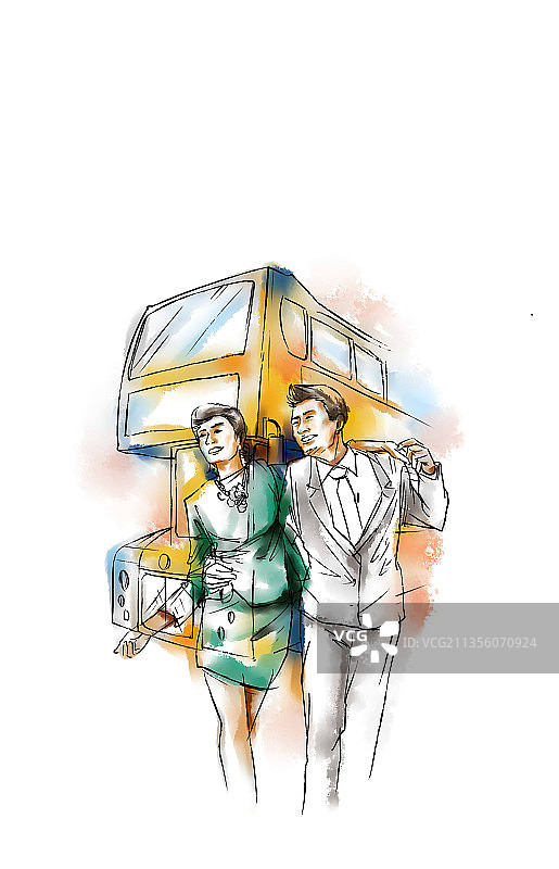 旅游巴士图片素材