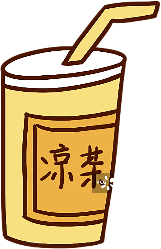 卡通手绘凉茶图片素材