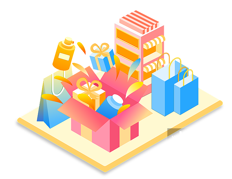 2.5D组合场景图片素材