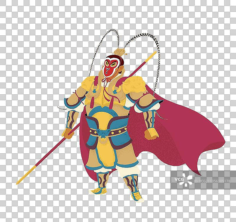 孙悟空形象角色设计元素图片素材