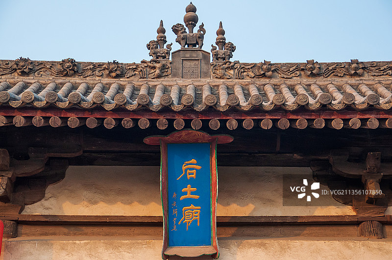 古垛村后土庙建筑风光图片素材