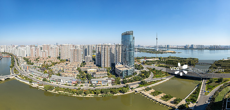 临沂市区高楼居住区图片素材