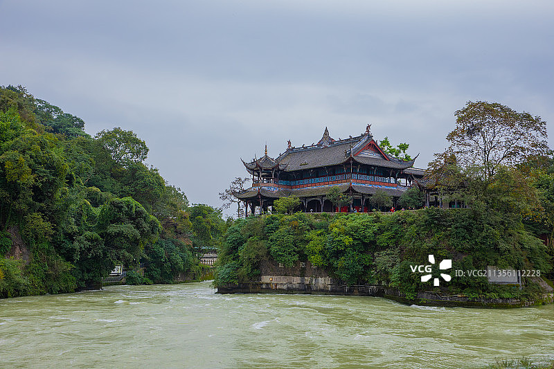 四川都江堰—宝瓶口图片素材
