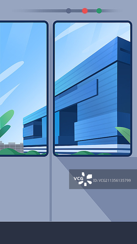 地铁窗户的城市建筑京东总部大厦图片素材