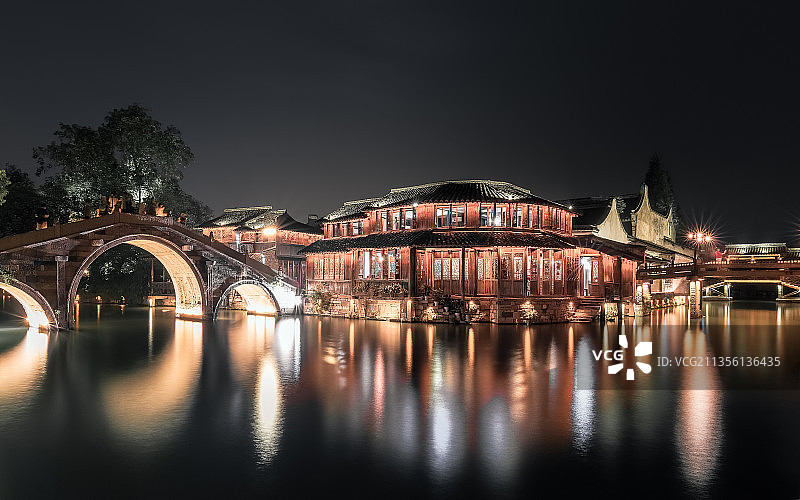 枕水江南图片素材