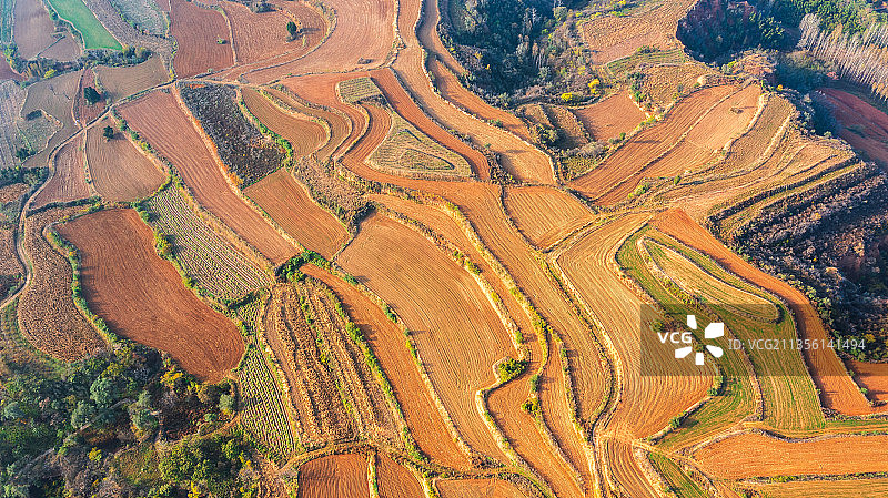 垣曲县梯田风光图片素材