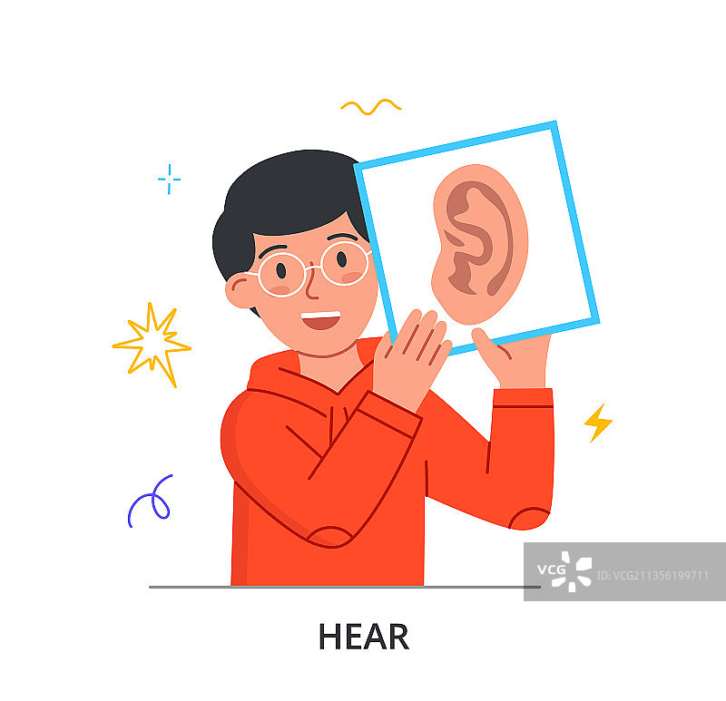 有耳朵的男人图片素材