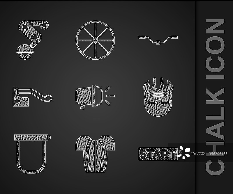 自行车头灯骑行T恤丝带套装图片素材