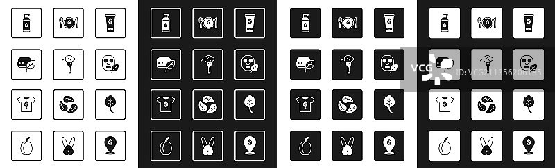 有机化妆品纯素食品饮食面膜素材图片素材