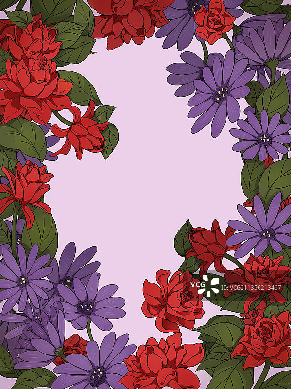 鲜花背景设计素材图片素材