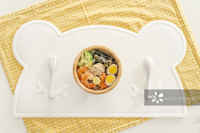 生日海鲜长寿面图片素材