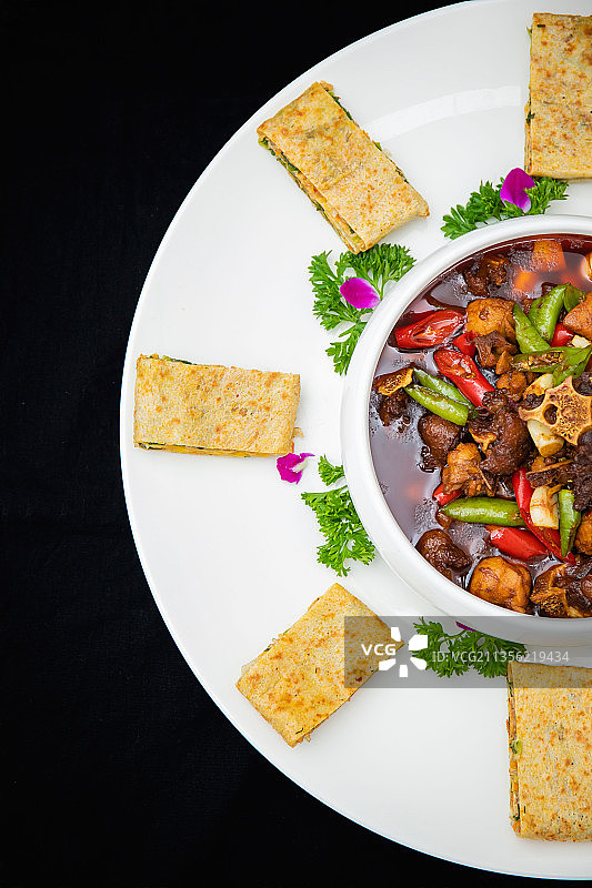 鏊子牛尾鸡图片素材