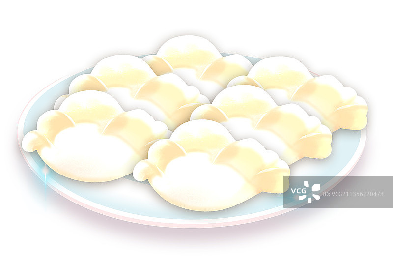 一盘饺子图片素材