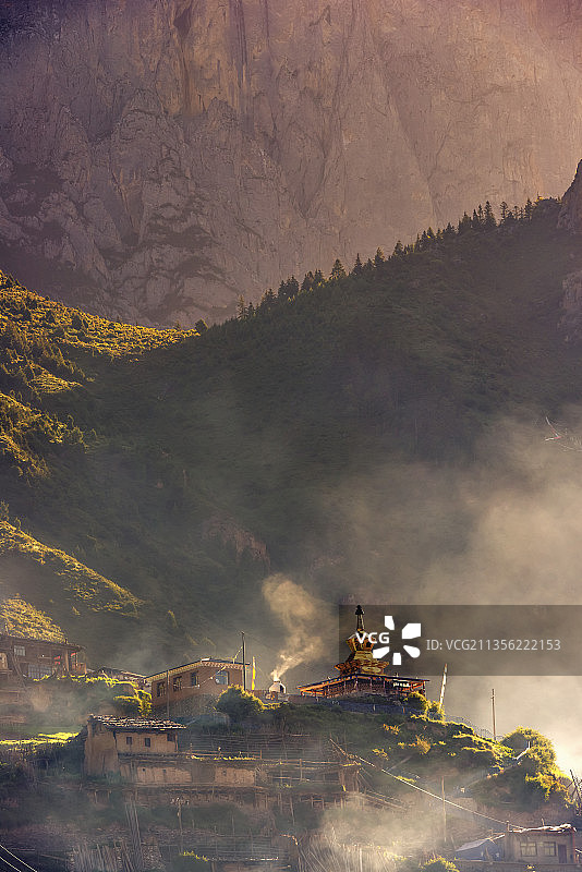 扎尕那晨曲图片素材