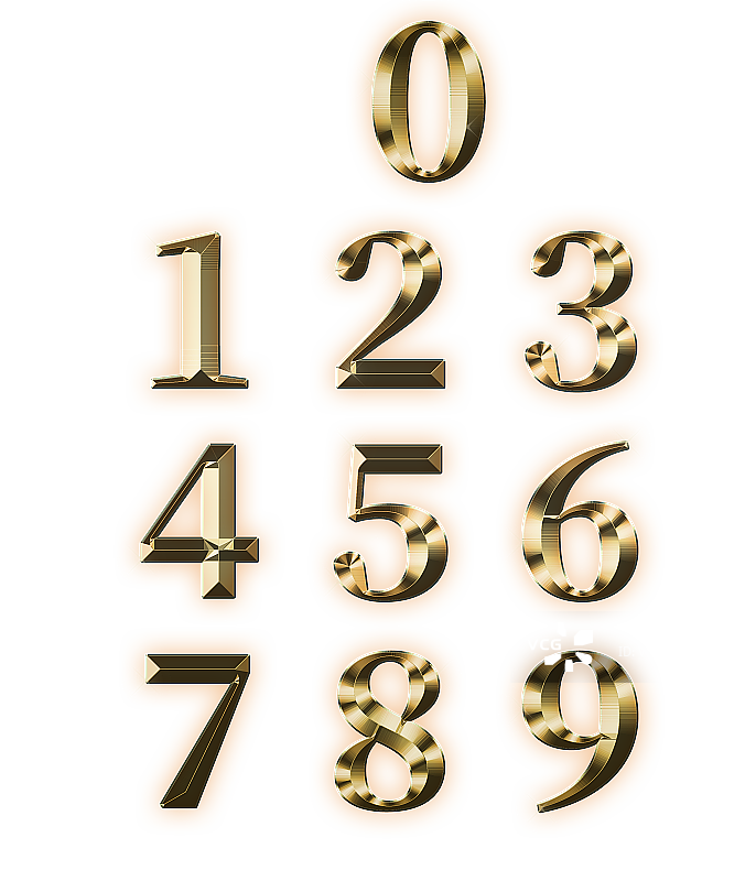 0123456789 数字 倒计时图片素材