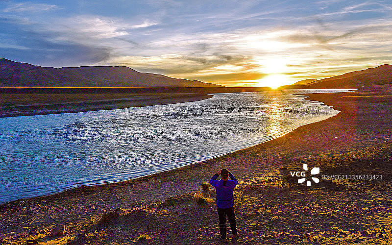 落日余晖图片素材