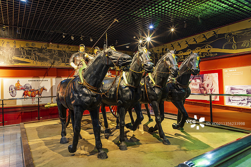 河南省郑州市新郑市郑国车马坑景区图片素材