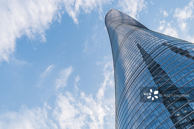 中国上海摩天大楼CBD城市建筑特写图片素材