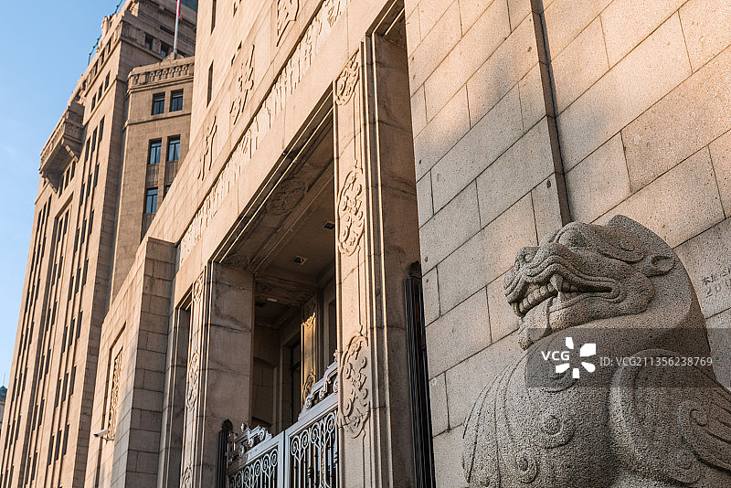 上海外滩中国银行建筑大楼图片素材