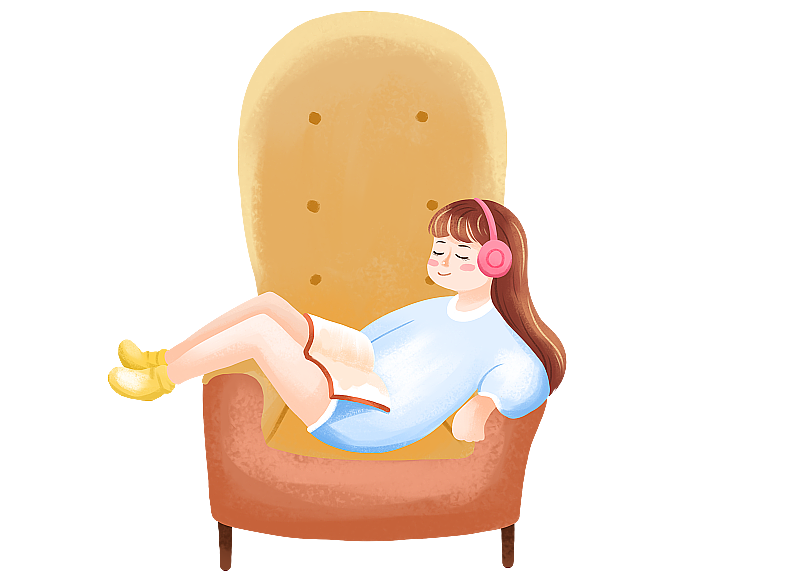 居家女生看书图片素材