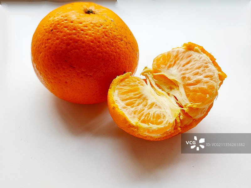 橙色水果桌面特写，印度图片素材