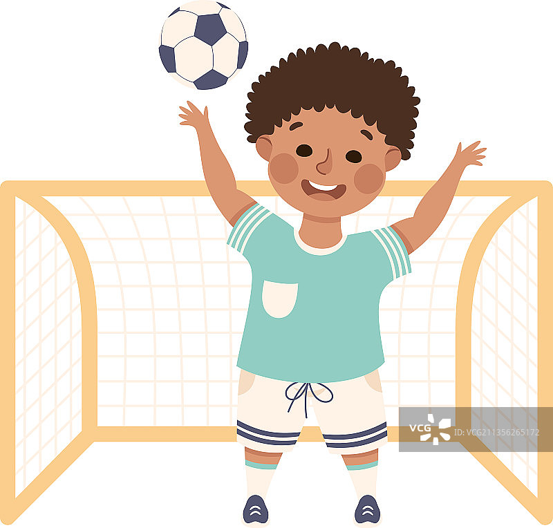 练习踢足球的可爱小男孩图片素材