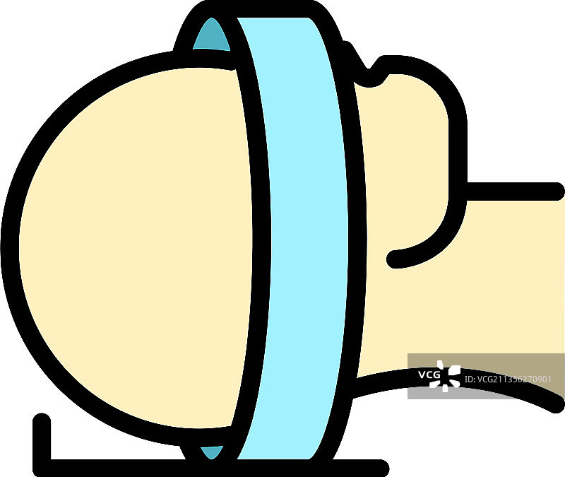 诊断图标彩色轮廓头像图片素材