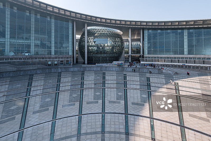 中国上海科技馆的场馆建筑图片素材