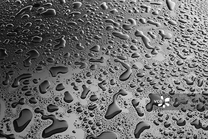 潮湿的玻璃窗特写图片素材