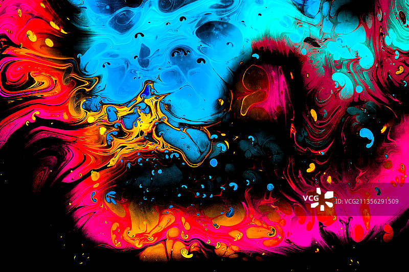 彩色抽象图案特写图片素材