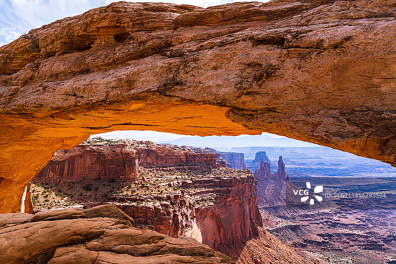 美国梅萨拱门岩层景观图片素材