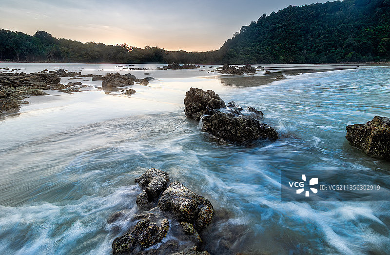 缅甸丹老地区土瓦海景风光图片素材