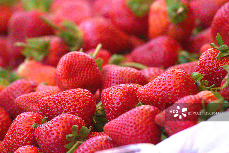 草莓特写图片素材