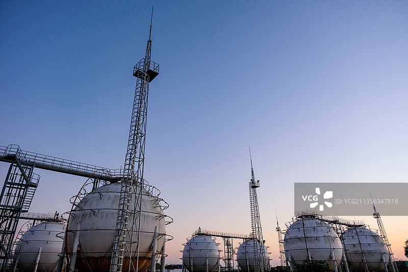 液化石油气存储站图片素材