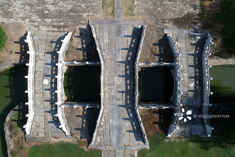 航拍世界文化遗产明显陵风景区旅游风光图片素材