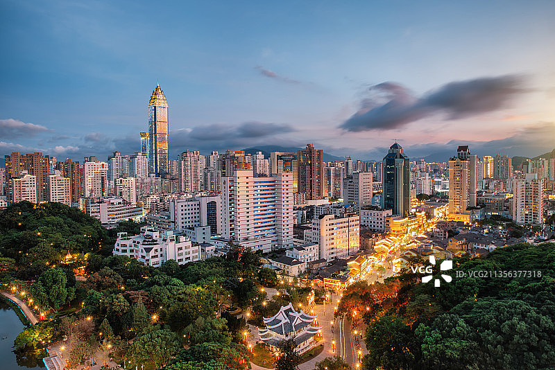 温州城市地标风光全景图图片素材