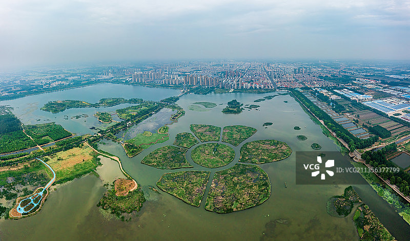 江苏省连云港市东海县西双湖航拍图片素材
