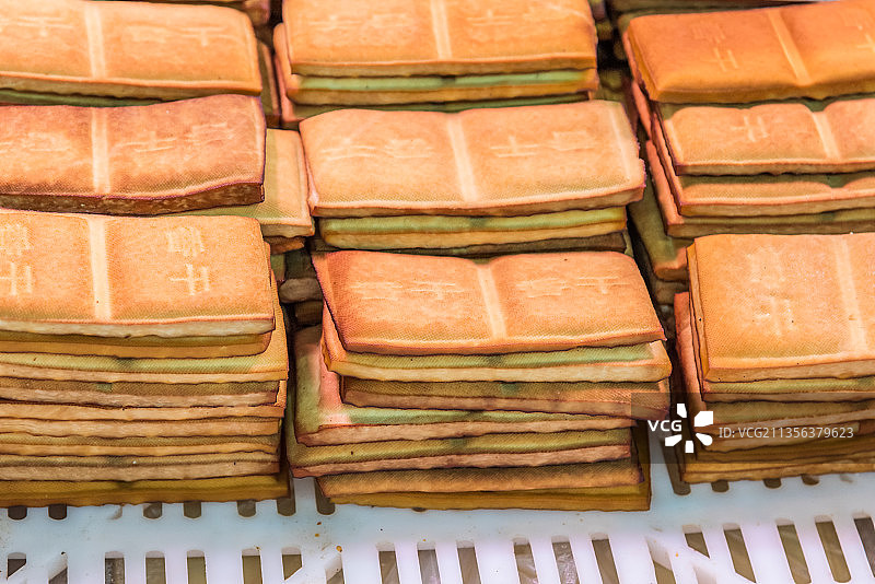 一堆熏豆干特写图片素材