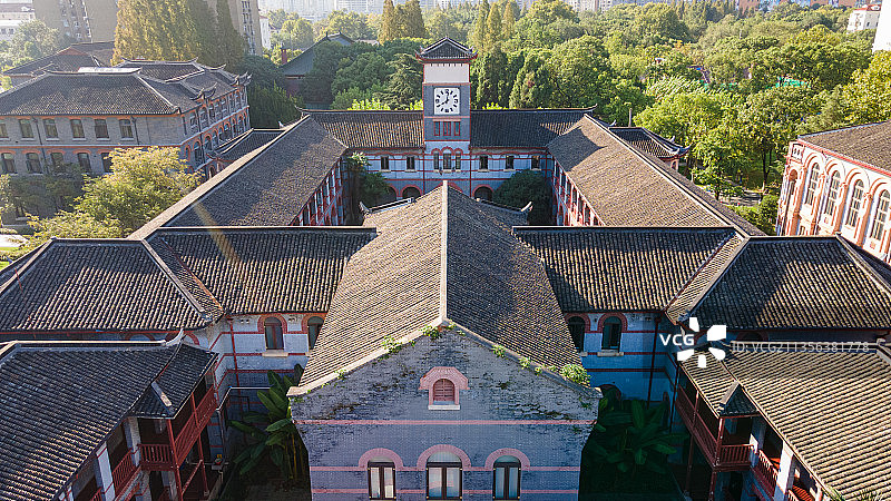 圣约翰大学的圣约翰大学 华东政法大学 航拍图片素材